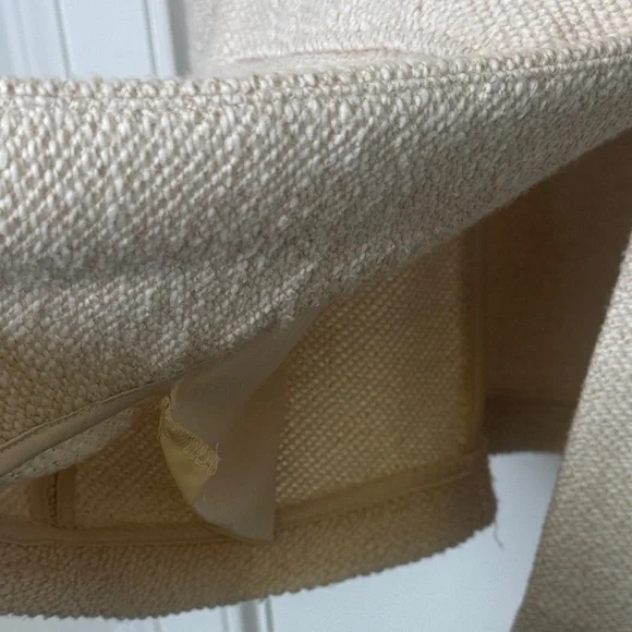 Sanctuary x Anthropologie Cream Textured Knit Blazer XS-S Quiet Luxury - Picture 10 of 13